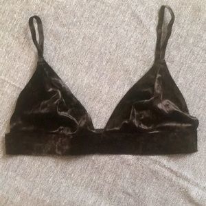Black Velvet Bra